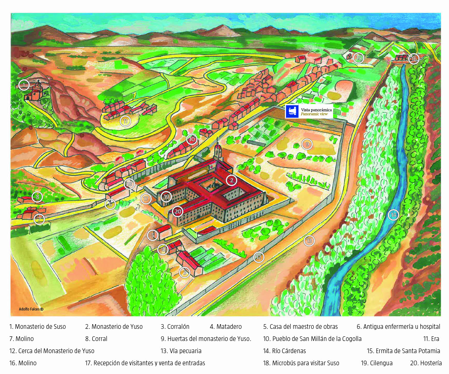 Plano de monasterios de San Millán